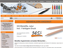 Tablet Screenshot of bleistifte24.de